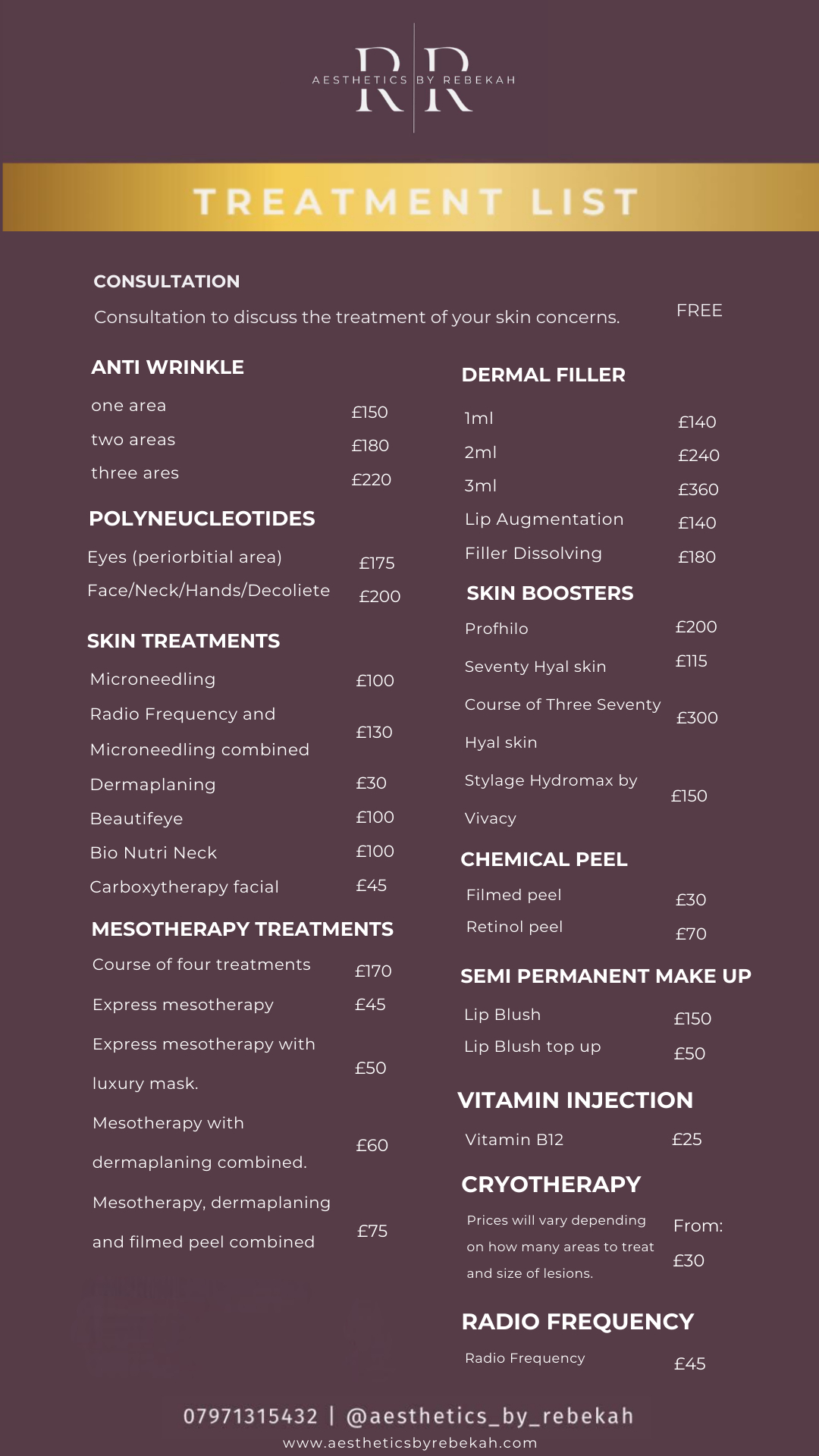Treatment List